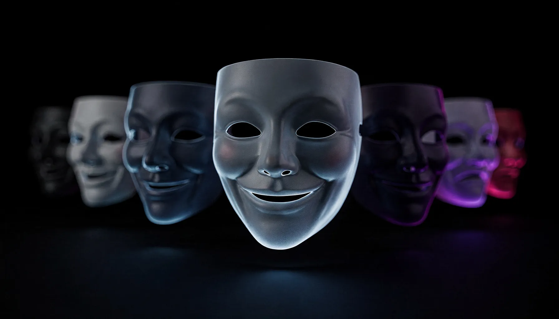 Portrait composition representing AI personality