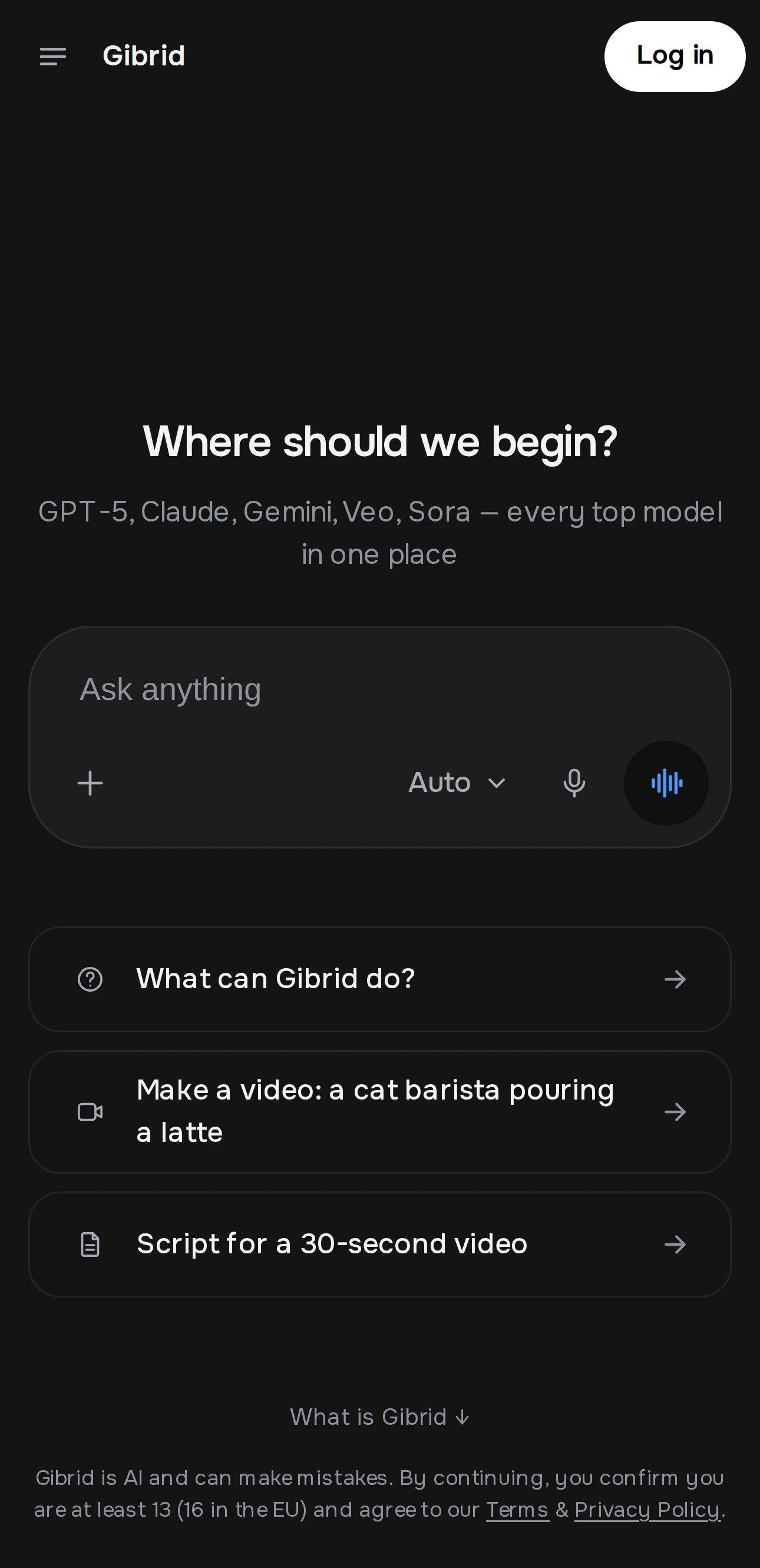Gibrid on iPhone